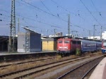 115 350-1 mit einem PbZ bei der Durchfahrt durch Dortmund Hbf.(15.07.07)