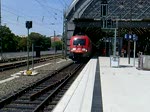 DIE BR 182 beim abkuppeln der IC waggons im Dresdner HBF  12.07.10