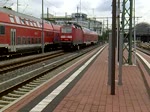 Kndelpresse bei der Ausfahrt im Dresdner HBF Richtung Prag.