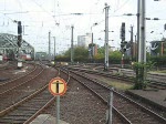 Kln HBF, 26. August 2008: Auf Gleis 8 wird der Thalys nach Paris Nord bereitgestellt.