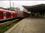 Ausfahrt der RB 12770 Mainz Hbf - Koblenz Hbf von Gleis 11, geschoben von 143 919-9 am 20.05.08