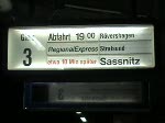 Die Hanse-Express-Zge treffen sich zweistndlich in Rostock Hbf. fters kommt es vor, dass einer der Zge Versptung hat und auf Anschluss  gewartet werden muss. 
 Historisch  sind mittlerweile auch die  Klapper -Anzeigetafeln. Die werden durch daneben hngende DIGITAL-Anzeigen ersetzt.
27.11.2008