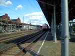 143 151 mit einem RE nach Uelzen.
Standort Bahnsteig 4 in Stendal.