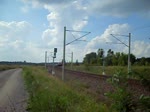 ITL Lok mit einem Containerzug aus Wittenberge.