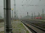 ITL Lok mit einem Containerzug in Richtung Magdeburg.