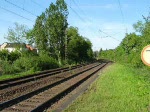 Die Dampflok 012 066-7 bei der Durchfahrt des Bahnhofes in Friedlos (bei Bad Hersfeld) vom Dampflokfest in Bebra kommend in Richtung Frankfurt. 11.05.08