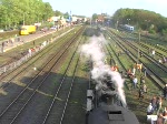 18 201, 03 2204, 03 1010 kehren von der Drehscheibe in Leszno zurck.