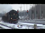 Dampf trifft Kohle Fotogterzug mit 50 3708-0 in Profen und vorbeifahrt am Hp Grodalzig Richtung Leipzig 13.02.2010