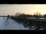 52 8154 & 52 8047 fahren in der letzten Abendsonne von der Plandampf Action (Dampf trifft Kohle)von Profen nach Leipzig Plagwitz zurck 14.02.2010 bei Grodalzig und noch mal am 13.02.2010 am HP