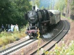 052 740-8 befindet sich im letzten Steigungsabschnitt der Geislinger Steige kurz vor Amstetten, am 11.09.2010.