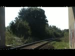 Sonderzug aus Leipzig mit 52 8154-8 nach Freyburg(Unstrut)zum Weinfest hier bei Zeitz  11.09.2010