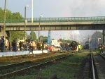 52 8177 fhrt mit ihrem Traditionszug nach Berlin in Richtung Bahnhof Wolsztyn.