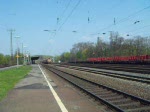 Eine Class 66 der HGK mit einem Gz bei der Durchfahrt in Kln West am 07.04.2009