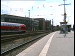 Ausfahrt des EVB Uerdinger Schienenbusses aus dem Bremer HBF er hatte noch einen Fahrrad-Beiwagen dabei und einen Steuerwagen am 12.6