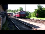 23.05.2009, Schwarzenberger Eisenbahntage,  Schienenbus 796 739 (VT 98) verlsst das VSE Gelnde und begibt sich auf die Rckfahrt nach Neuenmarkt - Wirsberg.