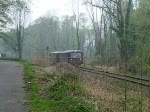 Ruhrtalbahn-Schienenbus unterwegs von Bochum-Dahlhausen nach Hagen bei Witten-Bommern.  13.04.´09