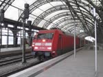 101 - 098 - 2 fährt nach der Übernahme des EC 378 aus dem Dresdener Hbf weiter Richtung Binz. 25.12.2013