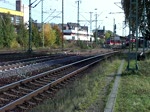 Gterzugausfahrt in Lehrte, am 19.Oktober 2009, mit 189 008.