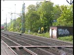 189 088 mit Holland-Latz fuhr mit einem Containerzug durch den Bahnhof Hamburg-Haburg am 14.5.