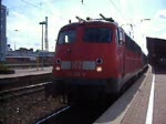 110 339-9 mit einer berfhrungsfahrt eines ICE2 BordBostro`s vom Ausbesserungswerk(AW) Krefeld-Oppum nach Berlin im Dortmunder Hbf.(27.07.07)