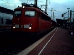 hier 110 359 mit dem EuroExpress der Zurck nach Mnster fhrt