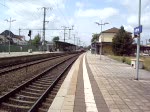 Ein- und Ausfahrt eines RE aus Hannover, mit der BR 112 im Lehrte, am 16.6.09.