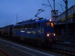 140 038 der PRESS fhrt am Abend des 22.04.13 in Plauen Vogtland oberer Bahnhof ab, Richtung Hamburg.