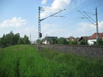 Der ICE 1613 fuhr am 29.5.10 nach Mnchen. Er durchfuhr gerade den Bahnhof Stockheim(Oberfr). 