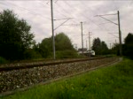 411 080  Darmstadt  fhrt als ICE 181 Stuttgart Hbf - Zrich HB durch Altenburg-Rheinau(CH). 14.08.08