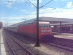 Der IC Oberstdorf - Hannover Hbf fhrt mit Br 101 aus Mannheim Hbf aus.