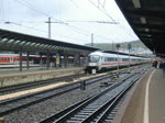 EC 319 nach Graz Hbf bei der Ausfahrt aus Ulm Hbf, aufgenommen am 02.05.2009.