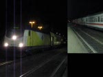 ME 146 - 17 fhrt mit ihrem ME nach Gttingen aus Eschede aus und auf das Ausweichgleis an der Gedenksttte um die BR 101 mit ihrem IC berholen zu lassen. Eschede. 01.11.08