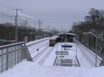 BR 485 auf der S3 in Richtung Erkner. Ausfahrt aus Karlshorst am 1.1.2010