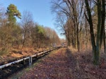 Vorletzter Tag der S-Bahn Berlin S 47 mit der BR 485 in Richtung Hermannstrasse im Bereich des Bahnübergang an der Ostritzer Strasse (nahe dem Bruno Bürgel Weg) am 30. Dezember 2020. Ab 01. Januar 2021 wird hier die BR 483/484 eingesetzt. 