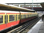 Ein- und ausfahrende S-Bahnen am Bahnhof Ostkreuz, 18.3.2008