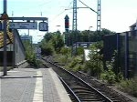 Bf. Dormagen (Rhld) Einstellungsversuche, fr richtigen Abstand von Zgen und Signalen. Die Strecke fhrt von Neu nach Kln. (S11)
Aufnahme 2005