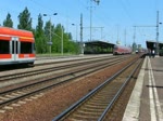 ES 64 F4 - 210 (189 210-8) MRCE im Dienst fr die ITL mit einem Containerzug in Berlin Schnefeld Flughafen. 02.06.2011