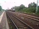 ITL-LOK W232.04 bei der Ausfahrt im Bahnhof Rostock-Bramow.