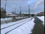 HGK 185 588-1 und 185 587 zogen zusammen eine Kesselwagenzug am 2.1.10 durch den Hundertwasserbahnhof Uelzen.