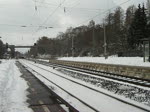 185 531-1 mit Aufliegerzug in Fahrtrichtung Norden.