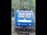 185 514-7 mit Gz in Fahrtrichtung Sden bei Mecklar. Aufgenommen am 13.05.2010.