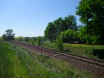 V 300 001 bei der Durchfahrt in Grossbraunshain, am 09.05.11. 

