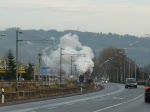 Dampflok 5519 mit Sonderzug unterwegs von Diekirch in Richtung Ettelbrck am 14.12.2008.