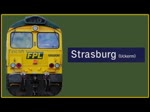 Class 66 Freightliner PL durchfährt den Bahnhof Strasburg (Uckermark), einmal als Zugfahrt und einmal als Triebfahrzeugfahrt. - 04.08.2015
