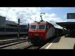 In die Westschweiz 2008 - In Rapperswil erhlt am 01.05.2008 der Voralpenexpress nach Luzern Untersttzung durch Re 446 016-8.