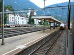 Re 486 mit GZ bei der Durchfahrt in Arth-Goldau am 20.07.2010