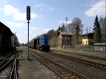 CD Cargo 742 238-9 Rangierarbeiten in  Bhf. Luzna u Rakovnika am 34.4.2013.